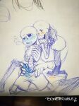 2boys 2d 2d_(artwork) animated_skeleton artist_name big_dom_small_sub bigger_dom bigger_dom_smaller_sub blue_blush blue_penis blue_tongue blush bonetrouble bottom_sans brother brother/brother brother_and_brother brothers clothed_male crying drawn drooling erect_penis erection erection_under_clothes fontcest handjob incest intraspecies kneel male male/male male_only monster monster_boy orange_blush pants_only papyrus papyrus_(undertale) papysans penis penis_grab saliva sans sans_(undertale) seme_papyrus shirtless sibling_incest siblings sitting skeleton small_sub small_sub_big_dom smaller_sub smaller_sub_bigger_dom smaller_submissive tears top_papyrus topless topless_male traditional_media traditional_media_(artwork) uke_sans undead undertale undertale_(series) video_game_character video_games yaoi