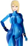  3d 3d_(artwork) angry beauty_mark big_breasts blonde_hair collar implied_rape koikatsu nintendo pregnant pregnant_female revealing_clothes samus_aran slave zero_suit 