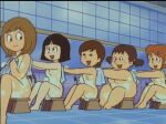  5girls bathhouse completely_nude_female hiromi_kyoto madoka_nagasaki maicching_machiko-sensei maruko_sakata miss_machiko soap_suds tagme tenko_yokohama washing_back 