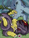  arbok bayleef cobra creatures_(company) game_freak gen_1_pokemon kaemantis lapras long_tongue nicobay nintendo orgy poison_type_pokemon pokemon pokemon_(anime) pokemon_(creature) pokemon_(game) pokemon_(species) pokemon_red_green_blue_&amp;_yellow pokemon_rgby porkyman purple_scales red_markings scalie snake snake_hood threesome yellow_markings 