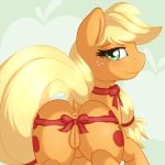  1girl animated anus applejack equine female female_only friendship_is_magic gif horse my_little_pony pony pussy ratofdrawn solo 