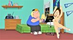 breasts chris_griffin dancing erect_nipples family_guy glasses meg_griffin nude shaved_pussy thighs