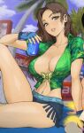 1girl alluring beach big_breasts brazil brazilian brown_eyes brown_hair brunette christie_monteiro cleavage namco shirt short_shorts systemst91 tekken tekken_4 tekken_5_dark_resurrection tekken_tag_tournament_2 thighs