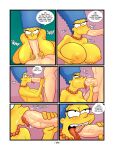  big_ass big_breasts blue_hair cartoon_milf crossover family_guy fellatio glenn_quagmire huge_ass huge_breasts kogeikun magumbos marge_simpson milf rape sleep_molestation sucking_penis the_simpsons whoa_look_at_those_magumbos yellow_skin 