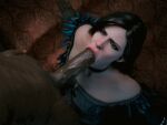 dark-skinned_male deepthroat fellatio gif interracial loop pewposterous the_witcher yennefer