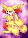 2013 after_sex anus blush canine cum cum_inside dimwitdog female fennec fennekin fire fox nintendo pokemon pokã©mon presenting pussy signature solo video_games