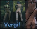 3d 3d_(artwork) ass batman:_arkham_asylum catwoman lustful-illumination nude_female pussy selina_kyle vergil_(artist)