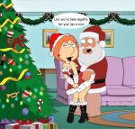 anal christmas family_guy infidelity living_room lois_griffin santa_claus sex tree