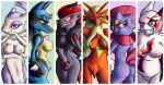 ass avian blaziken blaziken_(pokemon) bursyamo_(pokemon) chicken claws creatures_(company) game_freak gen_3_pokemon huge_breasts lucario mienshao multicolored_fur nintendo non-mammal_breasts pokemon pokemon_(anime) pokemon_(creature) pokemon_(game) pokemon_(species) pokemon_rse pokemon_ruby_sapphire_&_emerald pokemorph pubic_tuft sideboob talons teckworks weavile yellow_sclera zangoose zoroark