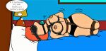 ball_gag blindfold bondage breasts family_guy lois_griffin rope vibrator