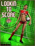 breasts clothing soccer soccer_ball soccer_uniform sydgrl3d under_boob