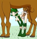 beastiality epona female jim_sugomi kokiri ocarina_of_time saria the_legend_of_zelda zoophilia