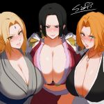 3_girls 3girls big_breasts bleach bleach:_the_thousand-year_blood_war blush boa_hancock breast_focus breasts cleavage clothed_female color colored cougar crossover dress earrings edit empress female_focus female_only forehead_mark hime_cut huge_breasts jewelry kimono kunoichi long_hair looking_at_viewer massive_breasts matsumoto_rangiku mature mature_female mature_woman multiple_girls naruto naruto_(series) naruto_shippuden necklace ninja no_bra one_piece oppai parted_bangs pirate presenting presenting_breasts royalty shinigami shounen_jump sian tagme take_your_pick third-party_edit tomyy_arts top_heavy top_heavy_breasts tsunade voluptuous voluptuous_female