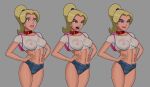 1girl 1girl 1girl big_breasts blonde blonde_hair breasts comic_book_character courtney_whitmore dc_comics female_focus high_res justice_league_unlimited long_hair medium_breasts patreon patreon_paid patreon_reward solo_female something_unlimited stargirl sunsetriders7 superheroine tagme teen