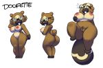  anthro bibarel bidoof breasts freckles furry glasses nipples pokemon pussy xxylas 