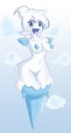  2013 anthrofied big_breasts humanized no_arms pokemon pokemon_(game) pokemon_species pussy shadowill shadowill_(artist) snow snow_woman vanillish 