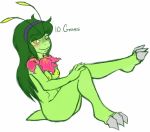  anthro breasts female meganium nintendo pokemon pokemorph smuttonorange video_games 