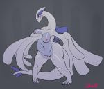  breasts embarrased female lugia nintendo pokemon pokã©mon shmutz-art video_games 