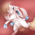 blue_eyes blush cum cum_in_mouth cum_in_pussy cum_inside darkmirage digitigrade eeveelution fellatio female feral group hetero human interspecies leg_grab lifting male nintendo oral oral_sex pawpads penetration penis pokemon pokephilia pussy sex size_difference sylveon threesome vaginal vaginal_penetration video_games