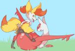 anthro anthro_on_feral anus beastiality braixen canine cum female fennec feral fox fur furry interspecies kabramari latias legendary_pokemon male nintendo penis pokemon pussy sex testicle video_games