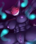 big_breasts breasts female gengar ghost nightfaux nintendo pokemon pokã©mon pussy solo spirit video_games