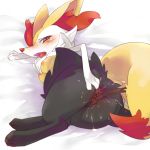 1girl 3_toes anal anal_insertion anal_object_insertion anal_penetration barefoot braixen breasts butt canine cotora double_penetration female fennec fox furry grey_fur looking_at_viewer looking_back lying masturbation mizuki_kotora nintendo nipples no_humans object_insertion on_side orange_skin penetration pokã©mon pokemon pokemon_(game) pokemon_xy presenting presenting_pussy pussy red_eyes red_nose solo spread_ass squint stick tail vaginal vaginal_insertion vaginal_object_insertion vaginal_penetration video_games white_eyes white_fur wood yellow_fur