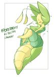 1girl arthropod blush closed_eyes english_text female fingering hetero insect leavanny mantis masturbation nintendo open_mouth pokemon pussy slugbox text video_games white_background