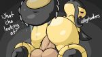 animated anus ass big_ass blush cubbychambers english_text erect female human humanoid_penis interspecies male mawile nintendo penetration penis pokemon pokephilia saliva sex text tongue tongue_out vaginal vaginal_penetration video_games