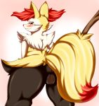 anthro anus black_skin blush braixen butt canine female fennec fox fur happy looking_at_viewer looking_back muscles nintendo nude plain_background pokemon pokã©mon presenting presenting_hindquarters presenting_pussy pussy red_eye red_fur red_nose red_skin seigen33 shadow shiny skin smile solo standing stick thick_thighs video_games white_background white_eyes white_fur wide_hips wood yellow_fur