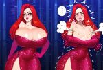 big_breasts disney ghost-malone jessica_rabbit surprised transformation