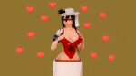  1girl 3d bleach breast_press breasts breasts shiba_kukaku shiba_kuukaku video_game_character video_games 