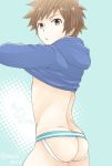 1boy ass brown hair high_resolution jockstrap male twink yaoi