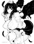  aya_shameimaru kurorin monochrome tagme touhou 