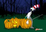  animated dr_seuss furry gif jack-o&#039;-lantern loop outside pumpkin sextoon the_cat_in_the_hat the_cat_in_the_hat_(character) 