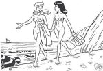  archie_comics betty_cooper david_farley monochrome veronica_lodge 