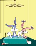 animated babs_bunny buster_bunny furry gif sextoon tiny_toon_adventures