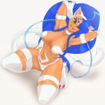 blue_hair cat_ears cat_humanoid felicia_(darkstalkers) feline scappo