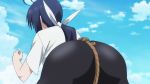 ass black_legwear keijo tagme