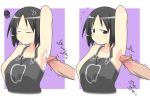 1girl anger_vein angry armpit_sex armpits big_breasts black_eyes black_hair breasts censored closed_eyes cum cum_drip cum_on_armpit cum_on_body cum_on_upper_body ejaculation erection hair hetero huge_breasts ichigo_mashimaro itou_nobue makarou milf mosaic_censoring nipples no_bra nobue_ito penis short_hair solo_focus squiggle