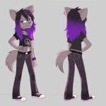  1girl anthro anthro_only copycat_(webtoon) dimabelle fanart female_only grey_background max_(copycat) reference_sheet simple_background webtoon 