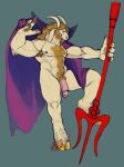  1boy 2016 2d 2d_(artwork) anthro anthro_only asgore_dreemurr balls bara beard beefy beige_fur big_penis blonde_hair body_fur body_hair boss_monster cape caprine digital_media_(artwork) dilf facial_hair flaccid_penis foreskin furry furry_male furry_only goat goat_horns hairy hooved_toes hooves horns humanoid_penis intact long_ears male male_anthro male_nipples male_only male_pubic_hair mammal masculine mature mature_male muscle muscles muscular_male nikodavis overweight overweight_male partially_retracted_foreskin pecs penis purple_cape simple_background smooth_fur solid_color_background solo solo_anthro solo_male trident uncut undertale undertale_(series) veiny_penis video_game_character video_game_franchise video_games weapon white_fur 