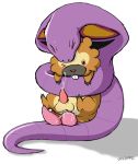  anal arbok bidoof cum erection male male_only penis pokemon snake testicles ukkappa yaoi 