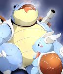  blastoise drooling fellatio male nintendo oral oral_sex penis pokemon pokã©mon saliva sex tongue tongue_out video_games wartortle 