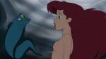 1girl arielfan14 blue_eyes breast completely_nude disney edit jetsam mermaid nipple nude nude_female ocean princess_ariel red_eyes screencap screenshot screenshot_edit sea sideboob the_little_mermaid topless underwater water