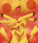 darkmirage drooling female kissing nintendo open_mouth pikachu pokemon saliva selfcest tongue video_games yuri