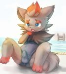  :o anime anthro ass barefoot blue_eyes clothing cute deruu drooling erection grey_fur japanese ladder looking_down male nintendo penis pink_skin pokemon pool raised_arm red_fur saliva shadow sharp_teeth shiny skin solo spread_legs spreading suit swimsuit teeth testicles tongue video_games white_eyes zorua 