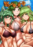  3_girls 3girls absurd_res alluring alternate_costume aqua_eyes aqua_hair bangs bare_arms bare_shoulders beach big_breasts bikini black_bikini black_swimsuit blush breasts brown_bikini byleth_(female) byleth_(fire_emblem) byleth_(fire_emblem)_(female) collarbone crossover enlightened_byleth_(female) female_only fire_emblem fire_emblem:_three_houses forehead_jewel green_eyes green_hair grey_bikini grey_swimsuit high_res kid_icarus kid_icarus_uprising laurel_crown light-skinned_female light_green_hair light_skin long_hair medium_hair multiple_girls nintendo oniisan02b palutena parted_bangs pneuma pneuma_(xenoblade) png ponytail red_bikini red_swimsuit super_smash_bros. sweatdrop swept_bangs swimsuit trait_connection very_long_hair xenoblade_(series) xenoblade_chronicles_(series) xenoblade_chronicles_2 