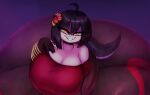  1girl ass_expansion big_belly big_breasts caked_up dominant_female dummy_thick fangs fangs_out femdom gigantic_ass high_heels huge_ass looking_at_viewer saavlewd smug tail torn_clothes virtual_youtuber vtuber webm 