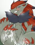 agemono canine cum female fox nintendo pokemon pokã©mon solo video_games zoroark