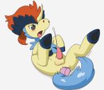 anal anal_masturbation cum cumshot hands-free keldeo male male_only masturbation orgasm penis pokemon sex_toy solo testicles ukkappa vibrator